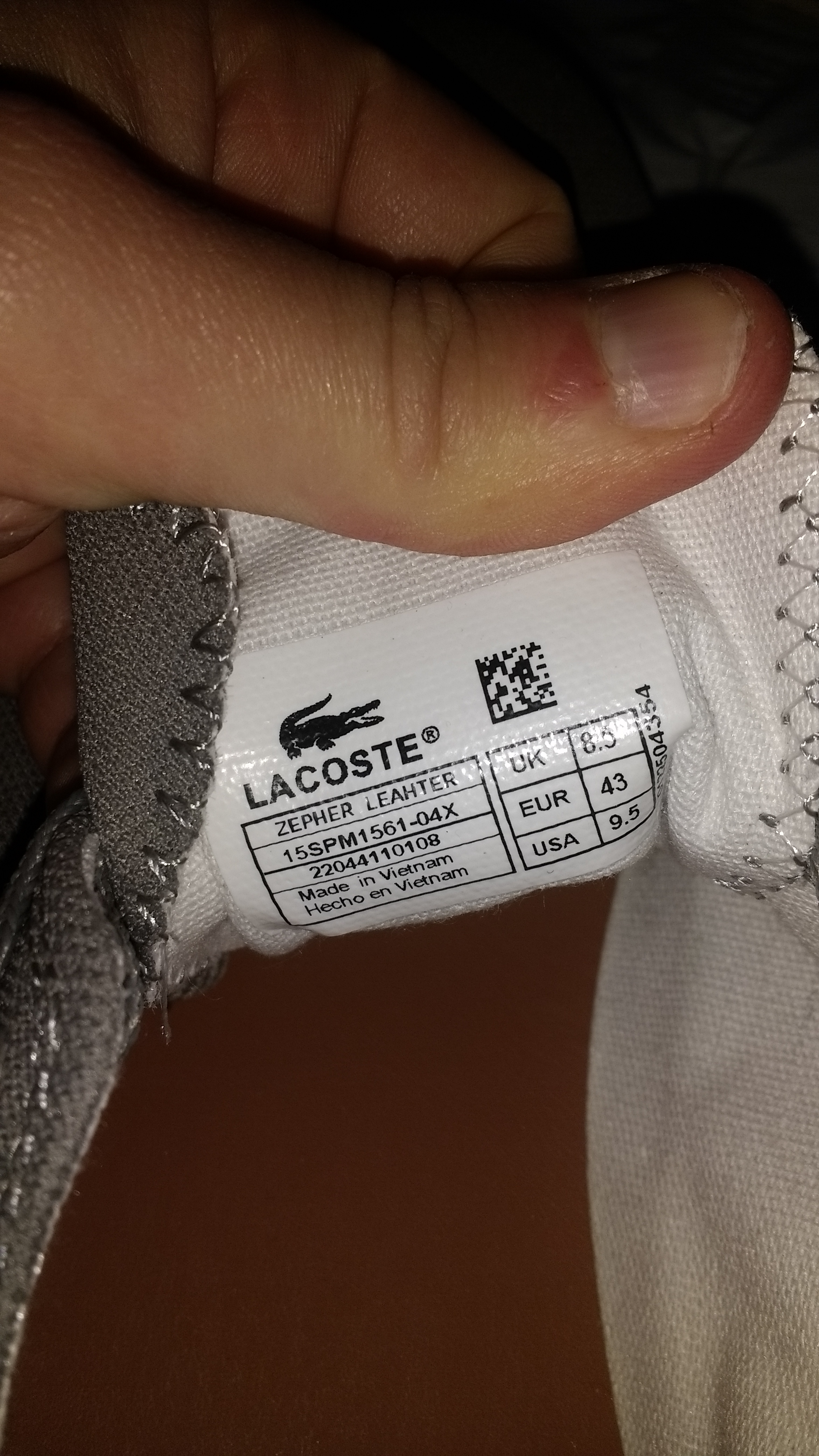 how to tell if lacoste is fake