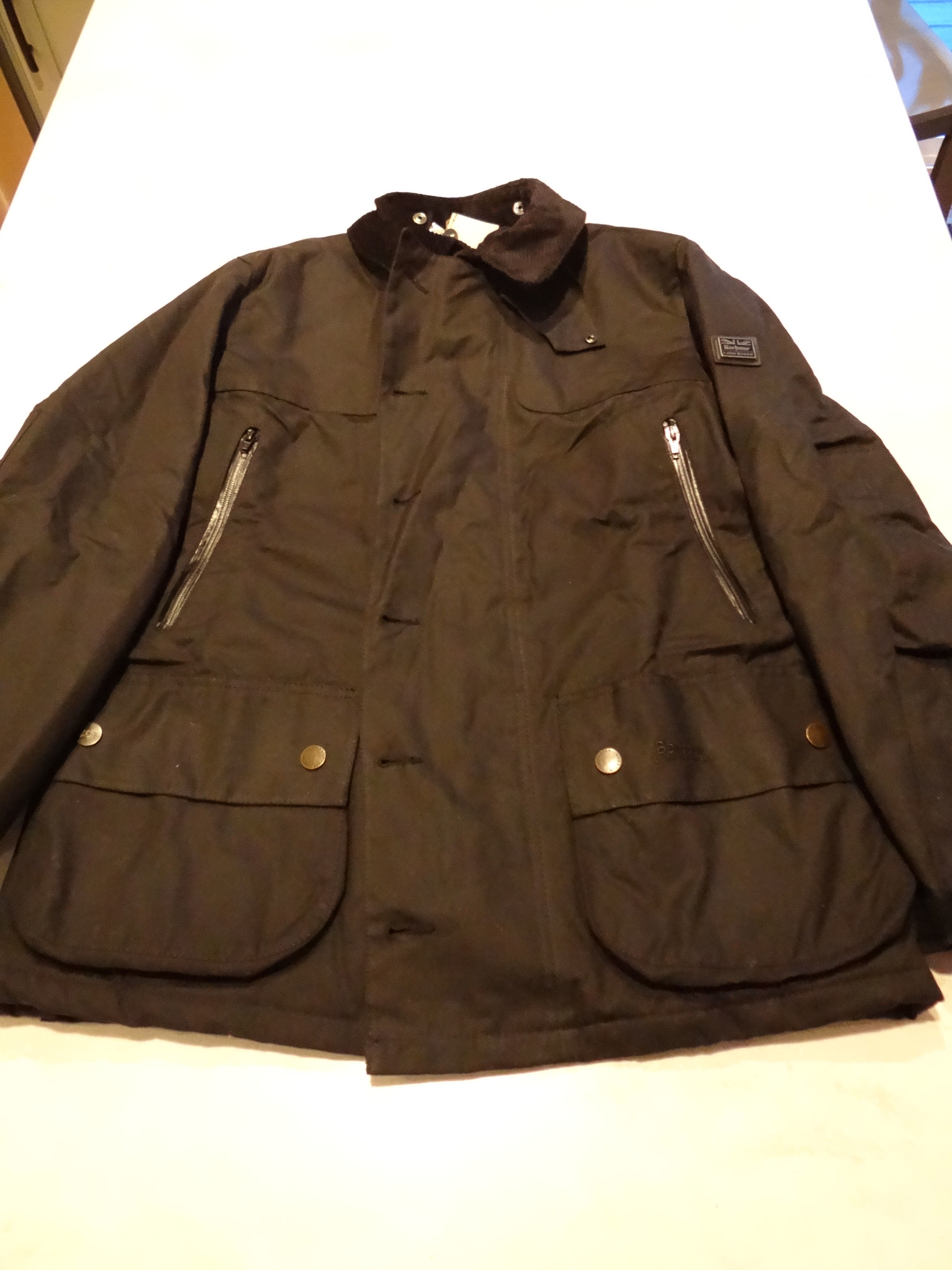 NWT Barbour X Land Rover Keenshaw Black Waxed Cotton Jacket Large $695 ...