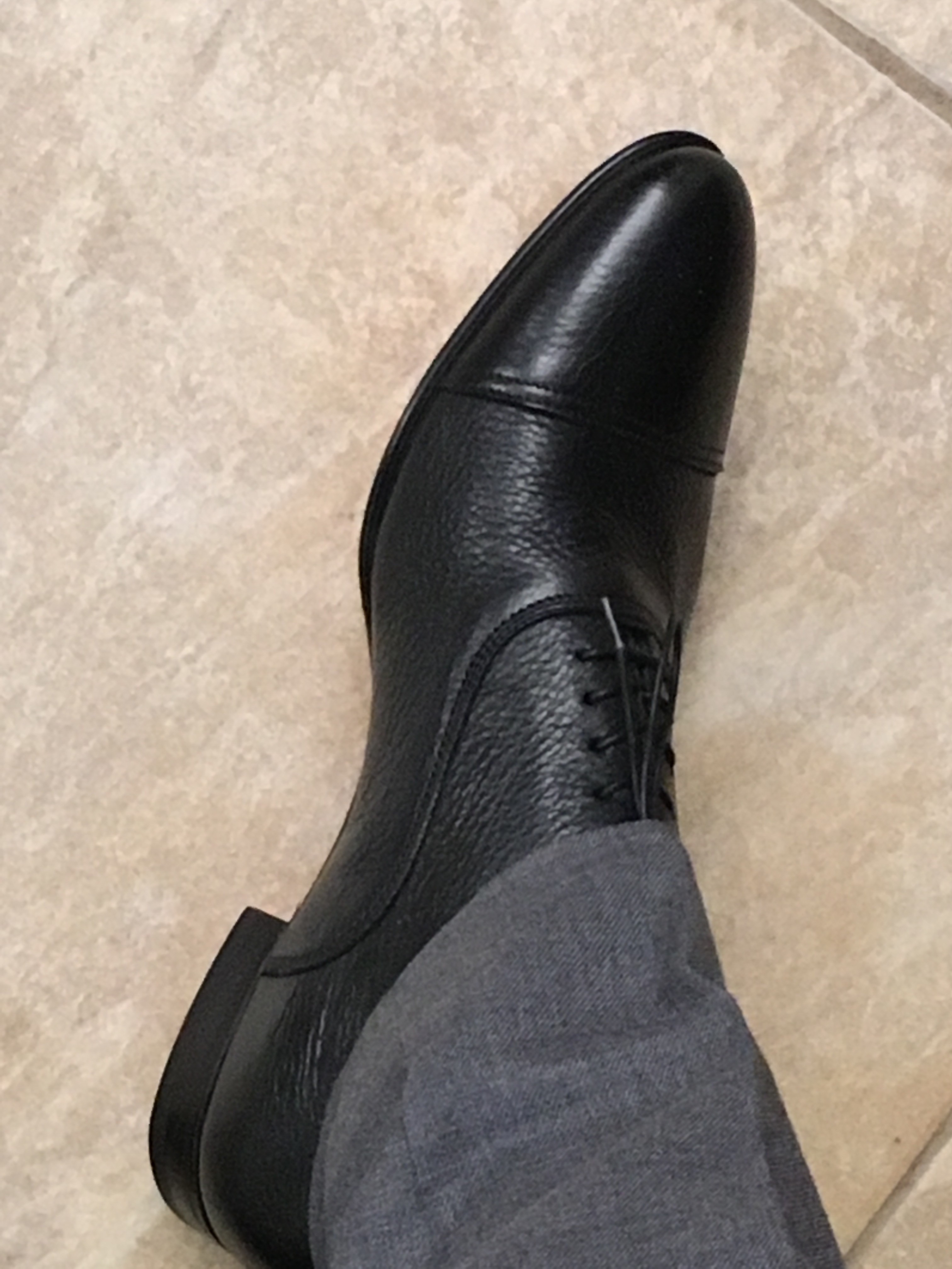 santoni darian cap toe oxford