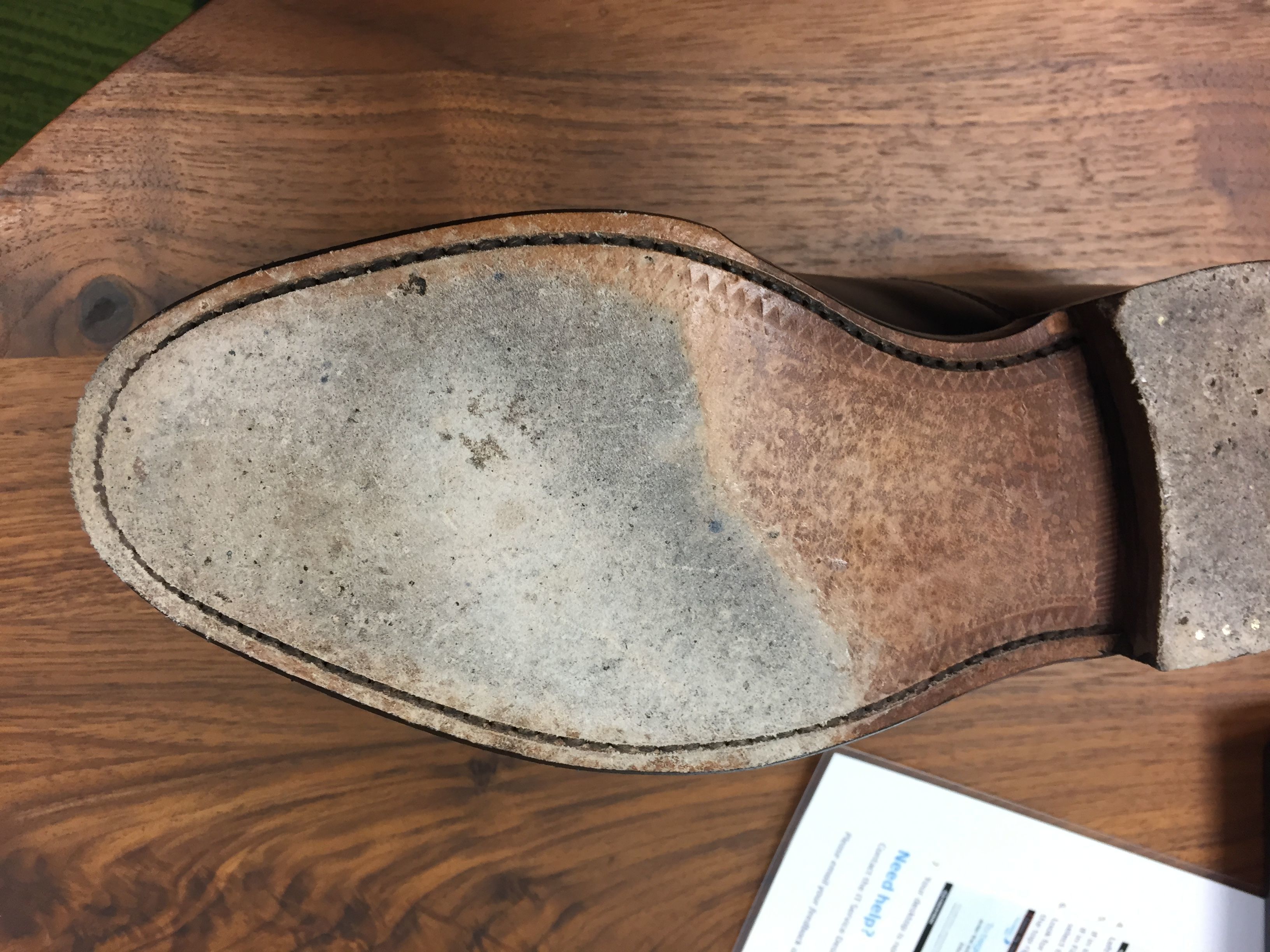 Leather sole wear after 2 days - is this normal? | Styleforum