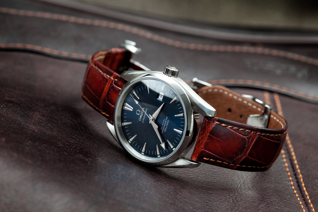 omega leather band