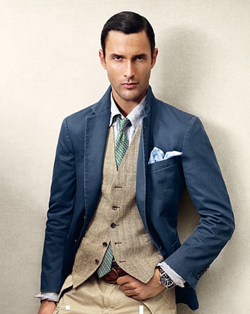 Light Grey suit with sweater vest