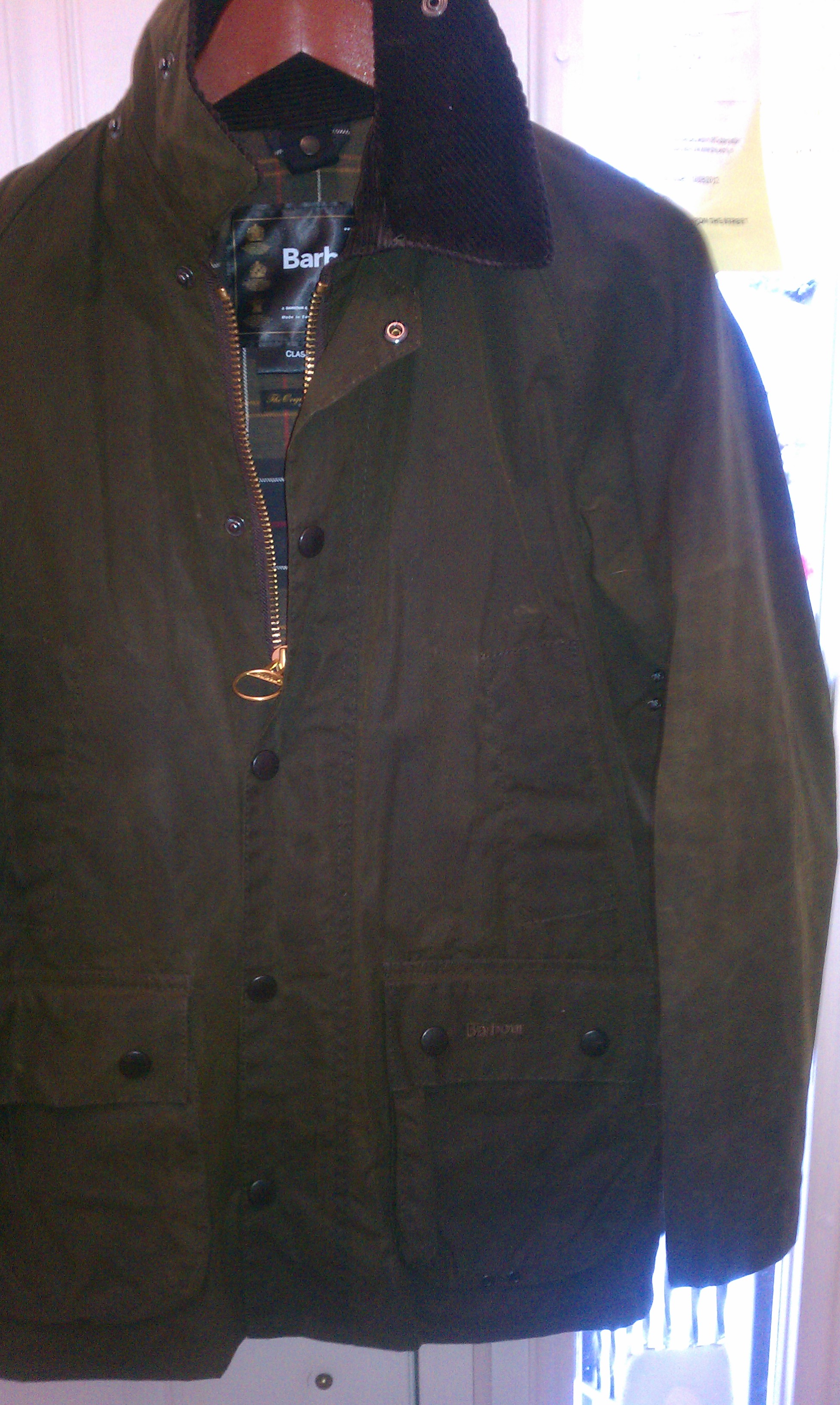 barbour bedale size