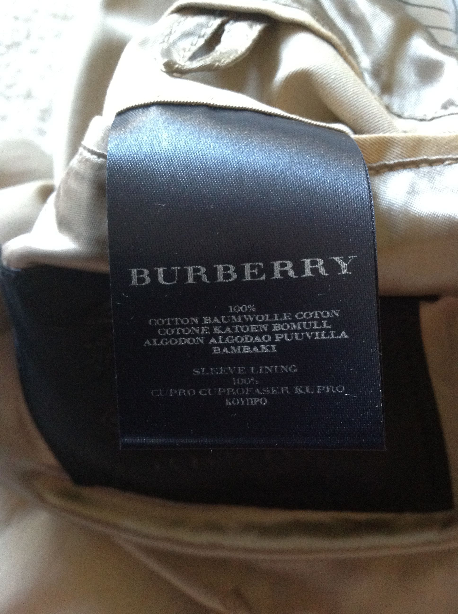 burberry inside label