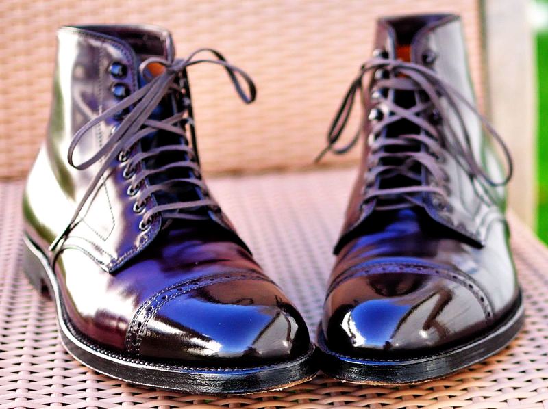 mirror polish boots