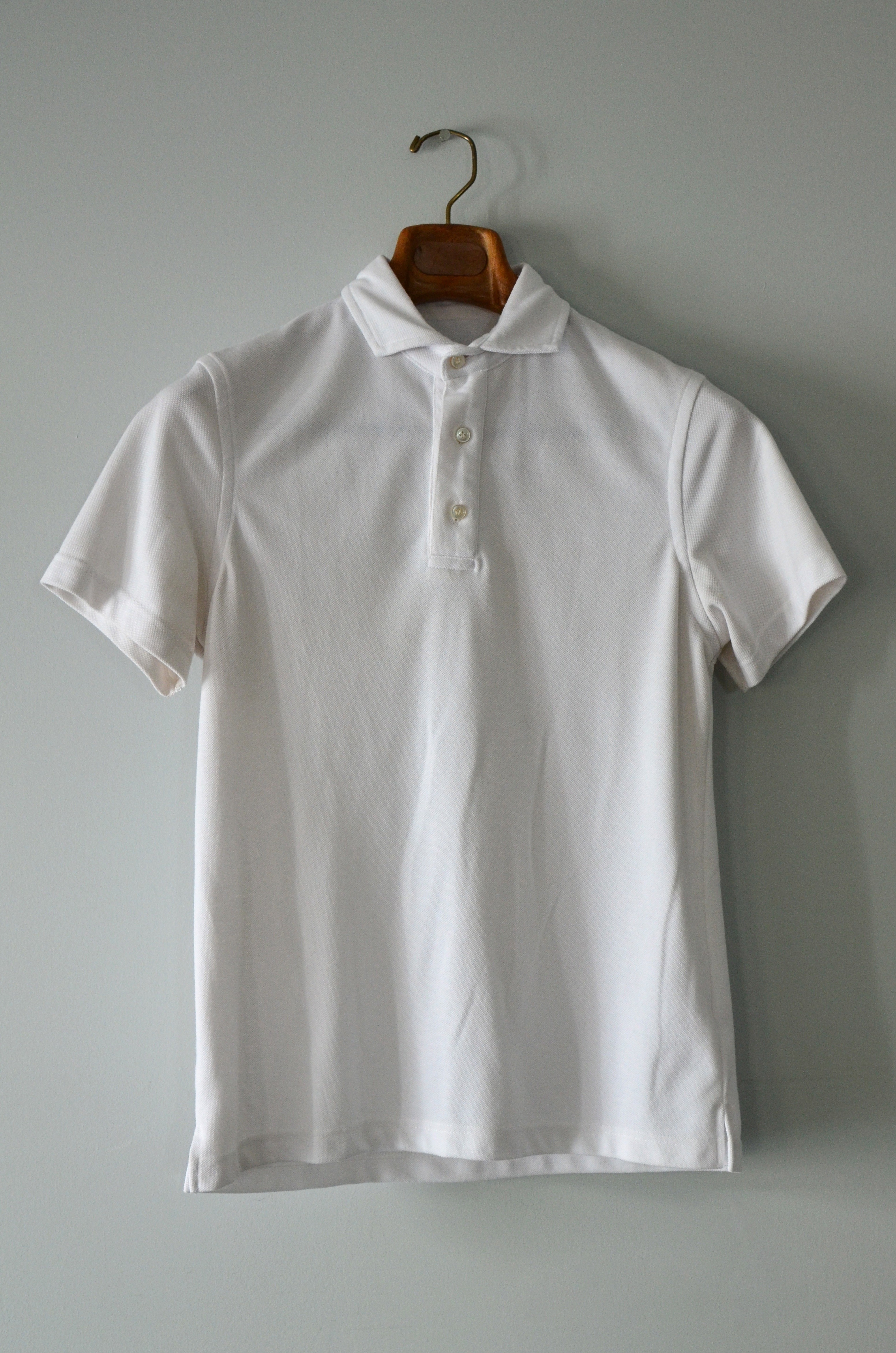 Kent Wang - Polo Shirt Size Small White Pique | Styleforum