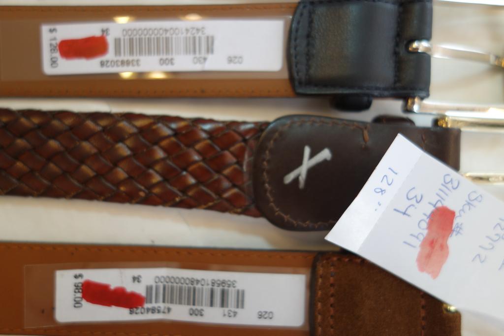 Big New Group***Brooks Brothers Belts, Exotics. Horween Shell, Leather  Sizes 28,30,32,34,36,38,40