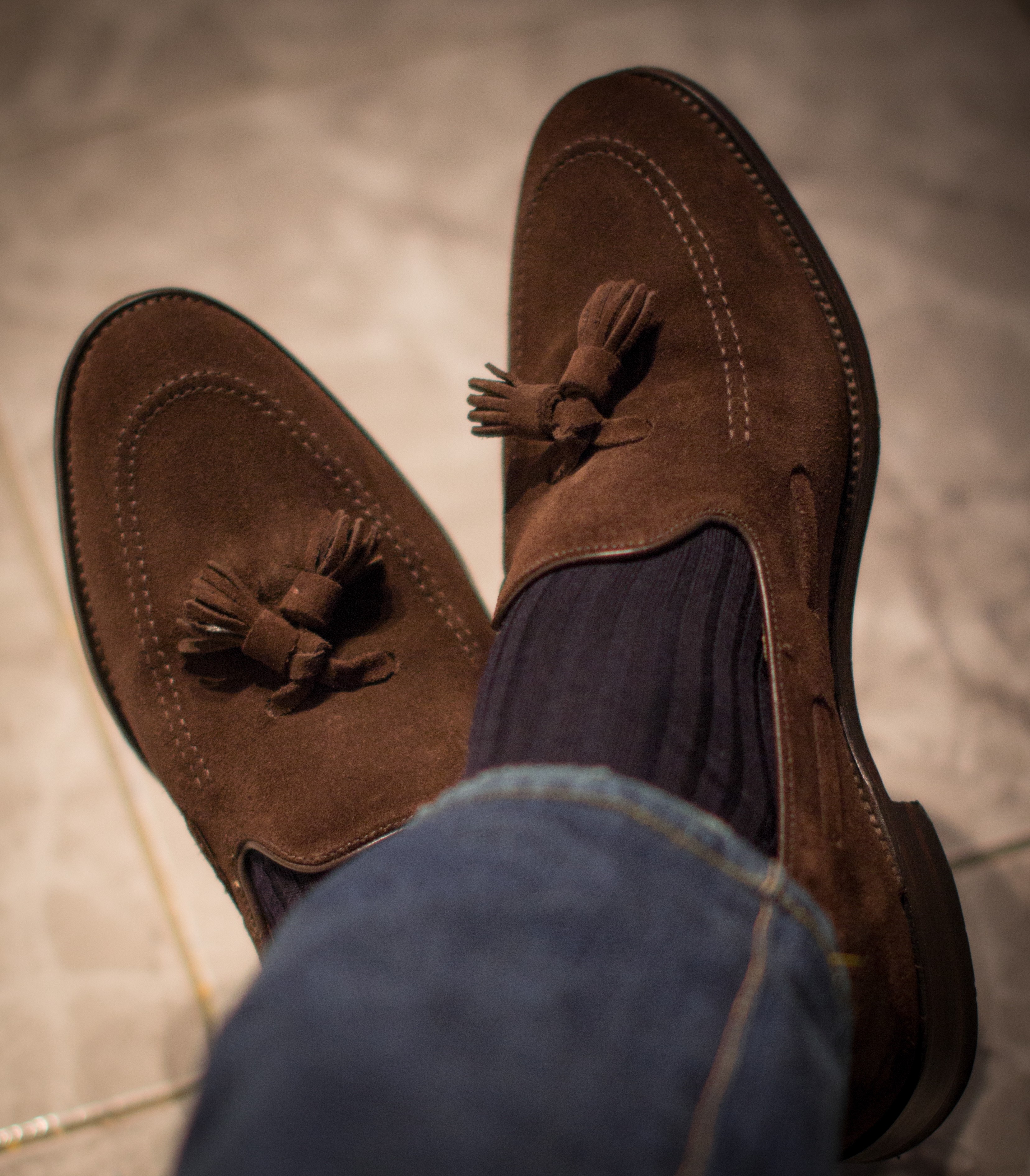 loake lincoln brown suede