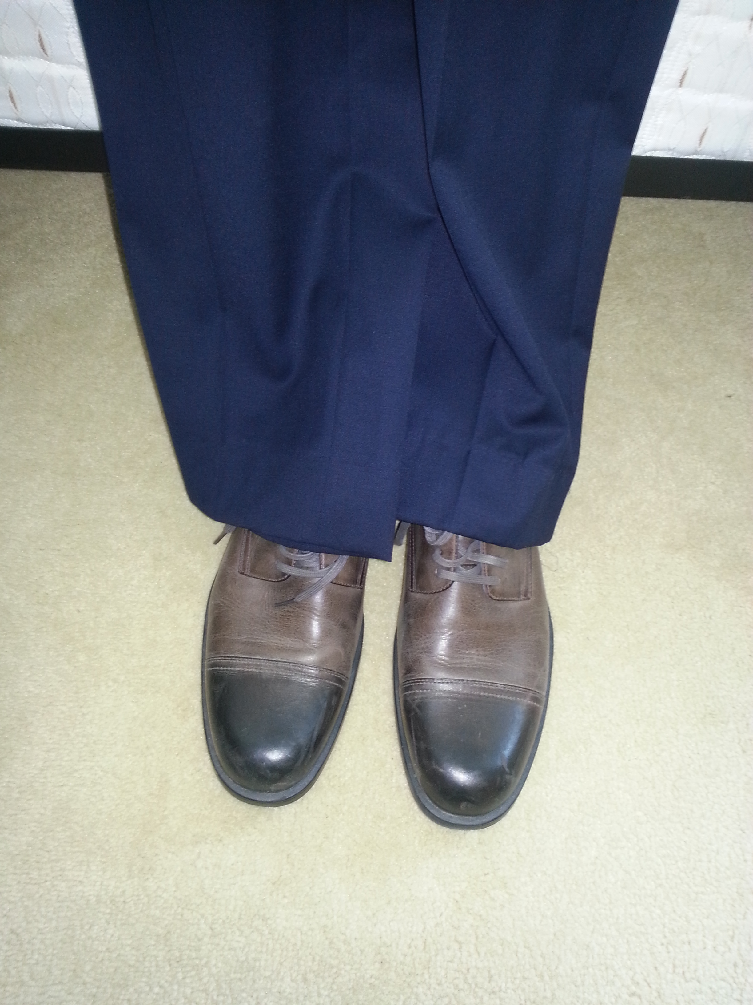 Grey pants, brown shoes? | Styleforum