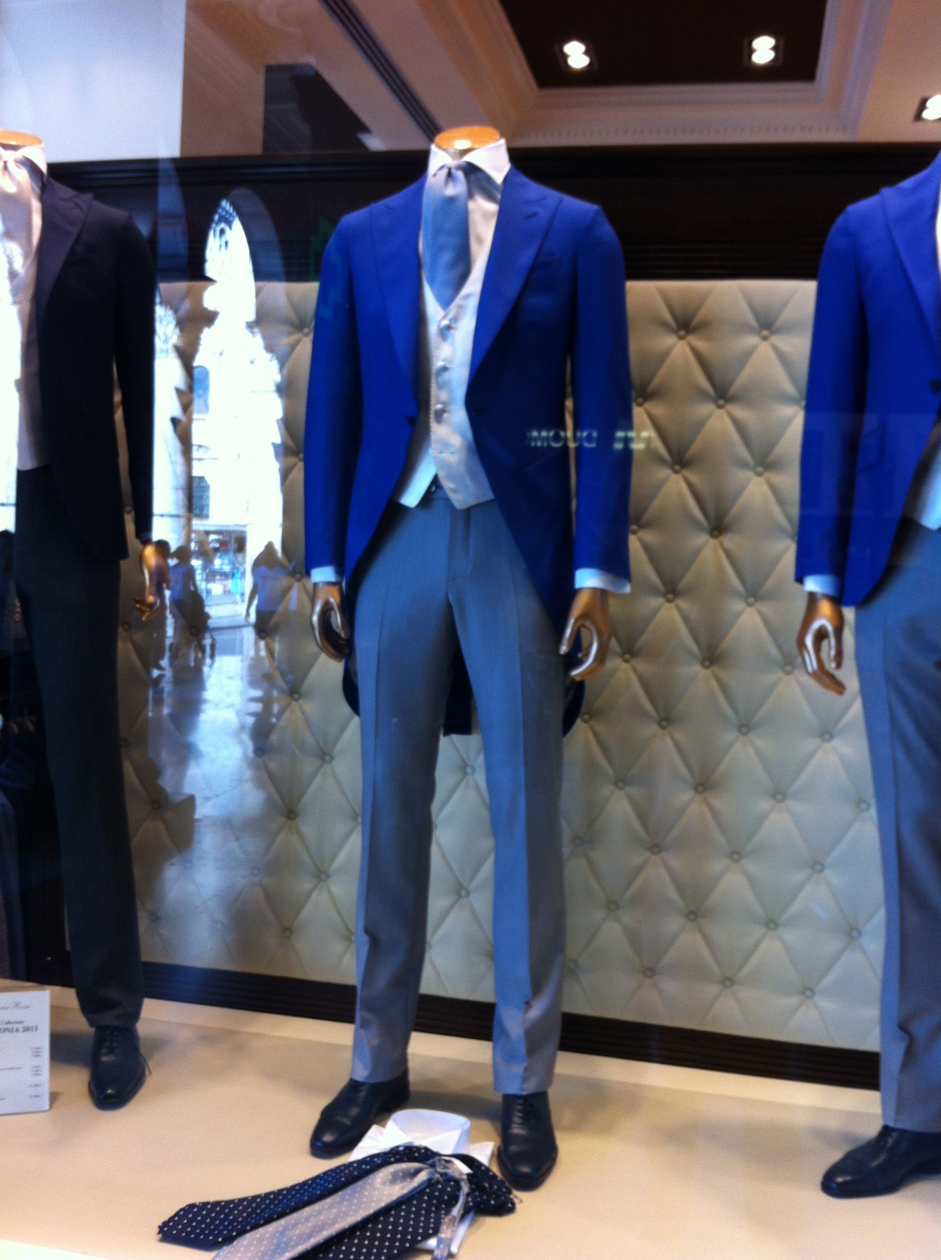 blue morning suit
