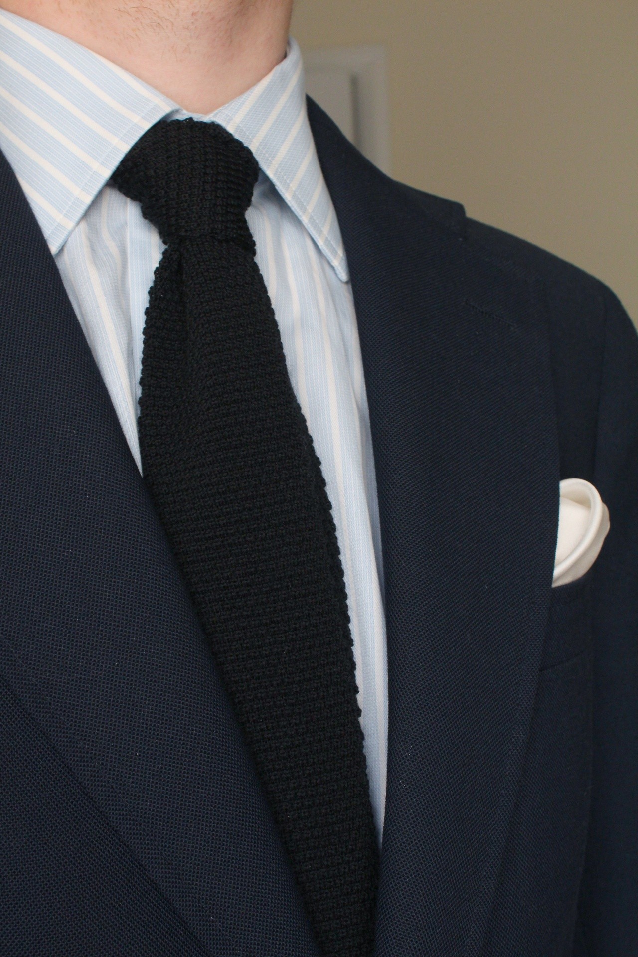 Versatility of Black Knit Tie? | Styleforum