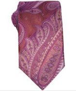 Robert Graham pink paisley silk tie