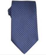 Ferragamo blue gancio print silk 'Istria' tie