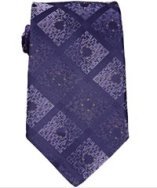 Robert Graham purple box patterned silk tie