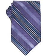 Hart Schaffner Marx purple multi stripe silk tie