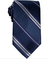 Joseph Abboud navy stripe silk tie