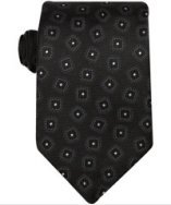 John Varvatos Star Usa black faded square pattern silk tie