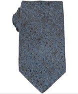 Elie Tahari charcoal floral jacquard silk tie