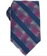 Robert Graham blue box stripe silk tie