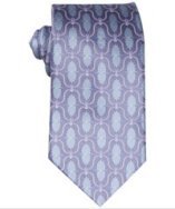 Ike Behar light purple vintage patterned silk tie