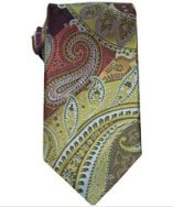 Robert Graham green paisley silk jacquard tie