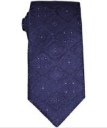Elie Tahari blue tile pattern silk tie