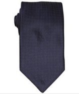 Ike Behar navy pin dot silk tie