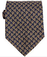 Gucci blue angelfish 'Jervis' silk tie