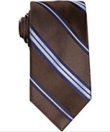 Joseph Abboud brown stripe silk tie