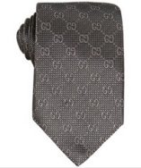 Gucci grey GG dot grid silk 'Deiene' tie