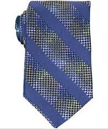 Robert Graham purple box stripe silk tie