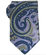 Robert Graham purple wild paisley silk tie
