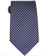 Ferragamo marine link print silk 'Favilla' tie