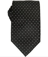 Michael Kors black square check silk tie