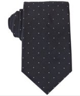 Prada navy polka dot slim silk tie