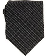 Gucci black striped wool-silk 'Colin' tie