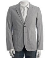 Paul Smith blue striped cotton blend 2-button blazer