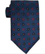 Hickey Freeman blue box and floral silk faille tie