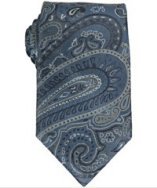 Elie Tahari navy paisley pattern silk tie