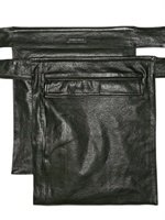 Kris Van Assche - SELF TIE LAMBSKIN CARGO SKIRT BELT