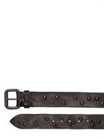 Riccardo Forconi - 4CM SKULL STUDDED CALFSKIN BELT