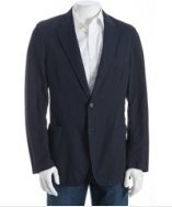 Prada blue cotton twill 2-button blazer