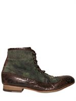 Bb Bruno Bordese Washed - CARPENTER CANVAS AND CALF BOOTS
