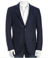 Brunello Cucinelli navy cashmere 3-button elbow patch blazer