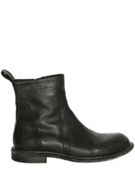 Rick Owens - SIDE ZIPPED CALFSKIN LOW BOOTS