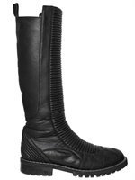 Gareth Pugh - RIBBED PADDED LAMBSKIN BOOTS