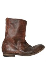 Shoto - BACK ZIPPED SOFT HORSE LOW BOOTS