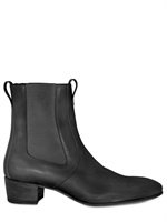 Yves Saint-laurent - ELASTICATED INSERT CALF LOW BOOTS