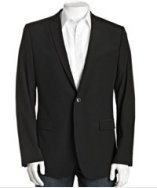 Dolce & Gabbana black stretch wool 'Martini' 2-button jacket