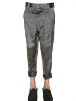 Haider Ackermann - STRIPED SILK SATIN LOW CROTCH TROUSERS